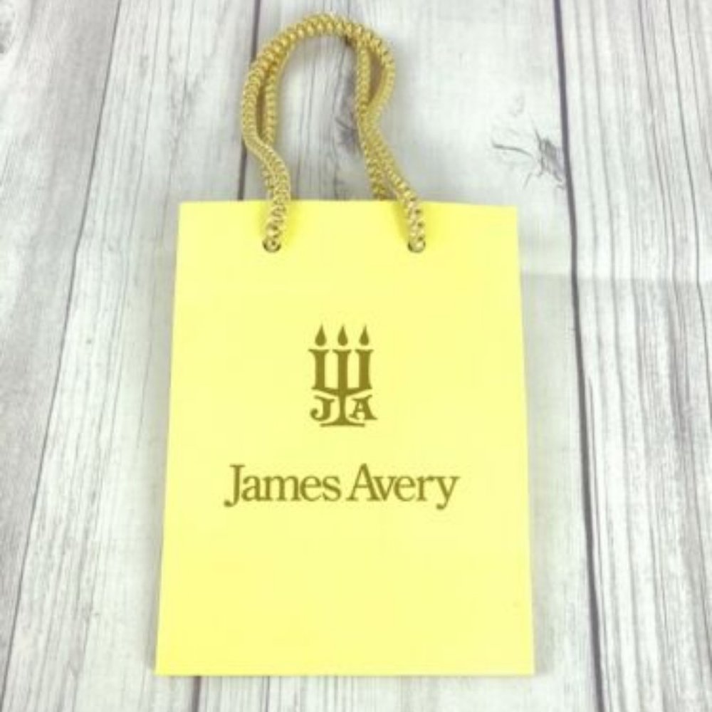 James Avery Jewelry Gift Presentation Bag Empty Yellow